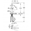 Bateria GROHE Essence 30270AL0 szczotkowany twardy grafit