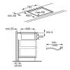 Płyta indukcyjna Electrolux KCC84453CK 83 cm zintegrowana z okapem czarna