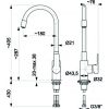 Bateria kuchenna ZXC 9821F - rysunek techniczny