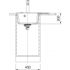 Zlew Franke Centro CNG 611-62 TL prawa strona Onyx