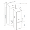 Lodówka KERNAU KBR 17123.1 - schemat zabudowy