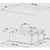 Okap SeeNERGY Incasso Base Slim 52 - rysunek techniczny