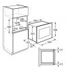 Kuchenka mikrofalowa Electrolux LMSD253TM - schemat zabudowy