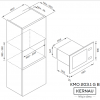 Kuchenka mikrofalowa Kernau KMO 203.1 G B - SCHEMAT ZABUDOWY