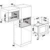 Kuchnia mikrofalowa Whirlpool WMF 200 GNB - schemat zabudowy