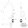 zlewozmywak KSS U 61.1 1B SS bateria KWT 27  dozownik KSD 03 - kolor copper