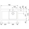 Zlewozmywak Franke Mythos MTK 611-78 lewa strona czarny mat