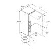 Lodówka Liebherr CNef 4845 - rysunek techniczny