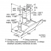 Okap Bosch DWK 67CM60 - schemat zabudowy