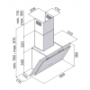Okap kominowy Globalo DAGERO 60.1 - rysunek techniczny