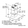 Okap kominowy Siemens LC67BHM50 - rysunek techniczny