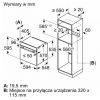 Piekarnik Bosch HBA 5360W0 - schemat zabudowy