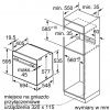 Piekarnik Bosch HBG 675BB1 - rysunek techniczny