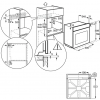 Piekarnik Electrolux EOA3454AAX - rysunek montażowy
