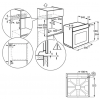 Piekarnik Electrolux KODEC70X - schemat zabudowy