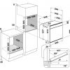 Piekarnik Whirlpool W9 OP2 4S2 H - rysunek montażowy