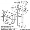 Piekarnik Bosch HSG 636BB1 - rys. techniczny