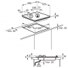 Płyta gazowa Electrolux KGG64365K - schemat instalacji