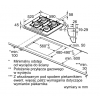 Płyta gazowa Bosch PNP 6B6B90 - rysunek montażowy