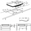 Płyta Electrolux EIV835 - rysunek montażowy