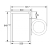 Pralka Bosch WAN 2017GPL - rysunek techniczny