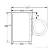 Pralka BOSCH WAN 2007APL - rysunek techniczny