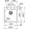 Zlewozmywak Franke Maris MRG 610-39 FTL czarny mat