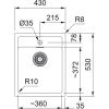 Zlewozmywak Tectonite Sirius SID 610-36 biały