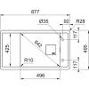 Zlewozmywak Franke Fresno FSG 611-88 onyx korek stal odpływ stal