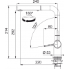 Franke Active L window pull-out spray chrom