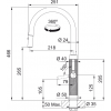 Bateria Mythos Masterpiece pull-out spray Stal szlachetna