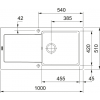 Zlewozmywak Franke MARIS MRK 611-100 odwracalny Czarny mat fraceram