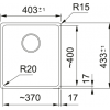 Zlewozmywak Franke Maris MRG 110-37 Onyx rysunek 1