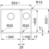 Zlewozmywak Franke Maris MRG 160-34-15 prawa strona onyx