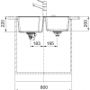 Zlewozmywak Franke Urban UBG 620-36-33 beżowy