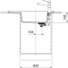 Zlewozmywak Franke Fresno FSG 611-88 onyx korek stal odpływ stal