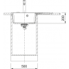 Zlewozmywak Franke Centro CNG 611-78 TL prawa strona czarny mat