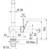 Bateria kuchenna Franke  Active L pull-out spray biały polarny/chrom,115.0653.387,7612986056440