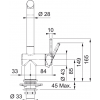 Franke Active L window pull-out spray chrom