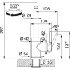 Bateria kuchenna Franke Lina L pull-out czarny mat