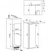 Zamrażarka Whirlpool AFB 18401 - rysunek techniczny