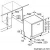 Zmywarka Bosch SMV 88UX36E - rysunek techniczny