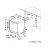 Zmywarka Bosch SMV 25AX00E - schemat zabudowy