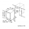 Zmywarka Bosch SPV2HKX41E - schemat zabudowy