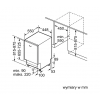 Zmywarka Bosch SPV 4XMX28E - schemat zabudowy