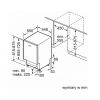 Zmywarka Bosch SRV4HMX61E - schemat zabudowy