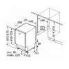 Zmywarka Bosch SRV 4XMX16E - schemat zabudowy