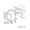 Zmywarka Siemens SR 63HX64KE - schemat zabudowy