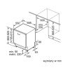 Zmywarka Siemens SX 73HX60CE - schemat zabudowy