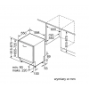 Zmywarka Siemens SE61HX08VE - schemat zabudowy